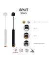SPLIT * COLGANTE MINI GU10 BLANCO